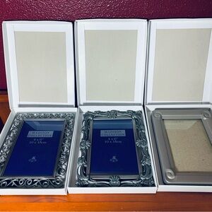 NWT 3 Photo Picture Frame Bundle 4x6 with 2 Metalwork Gray Madison Collection